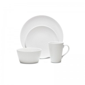 Noritake Colorscapes WoW Snow 4 Piece Place Setting, Service for 1 NTK5901